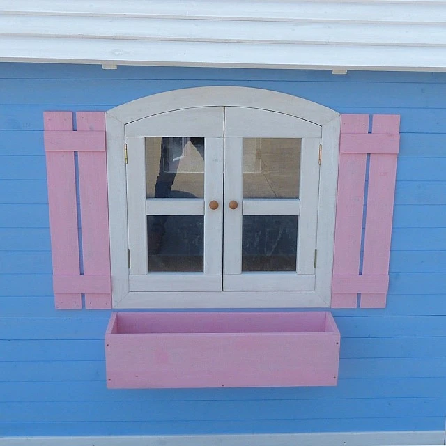 Large Wooden Children's House with Veranda GINGER HOME, 194x229x210 cm, for Outdoor Games and Entertainment