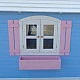 Голяма Дървена Детска Къща с Веранда GINGER HOME, 194x229x210 см, за Игри и Забавления на Открито