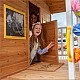 Детска Къща за Игра на Открито, с Пясъчник и Пързалка, за Двора и Градината, Дървена, 258х271.5х291 см.