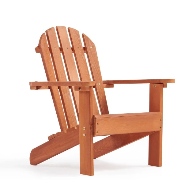 Детски Стол, Шезлонг Adirondack, Дървен, за Релаксация в Градината, Двора, Балкона, Терасата и Плажа