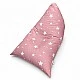 Children's Pouf Lounger GINGER HOME Little Stars, 100% Cotton, Pink Barbaron with Stars, 127x81x76 cm