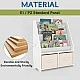 Children's Wooden Organizer with Bookshelf and Toy Storage Boxes