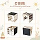 Montessori Set 2 in 1 GINGER HOME, Children's Table with Chair and Climbing Cube, Active Play Table, Natural Wood, 57x50x55 cm