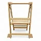 Монтесори Кула за Деца GINGER HOME, Сгъваемо Помощно Столче за Кухня, Learning Tower, Безопасна Детска Стълба, Масивно Натурално Дърво, 51x47x91.5 см