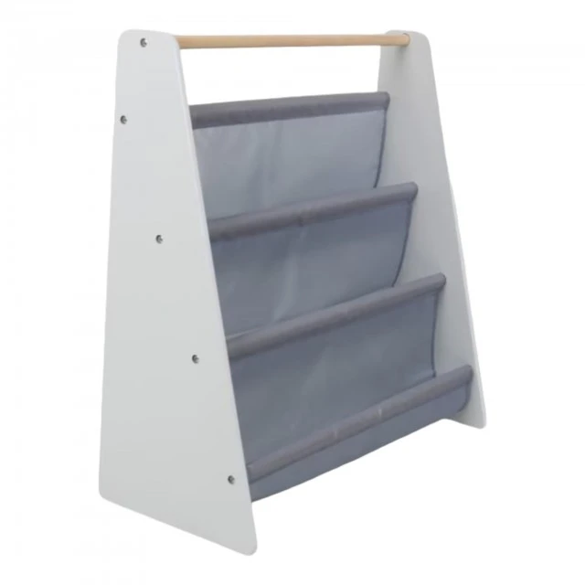 Portable children’s book shelf GINGER HOME, nursery furniture, white, grey
