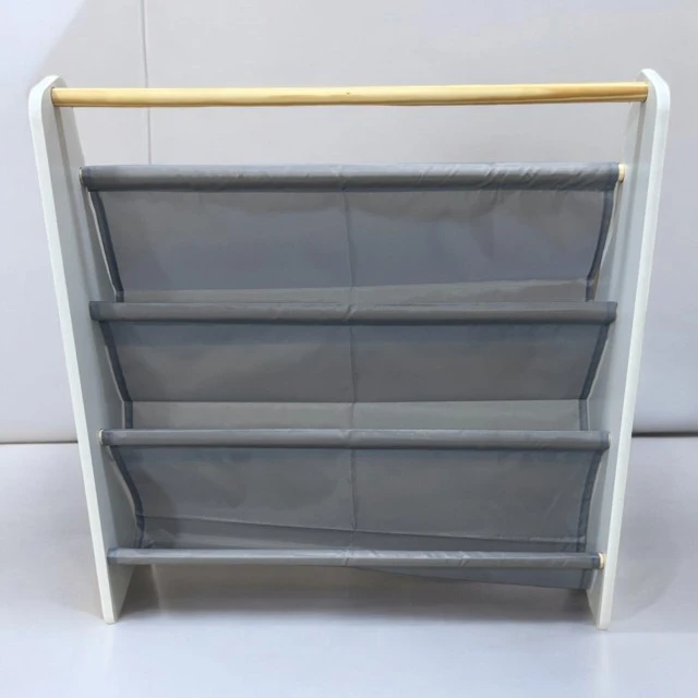 Portable children’s book shelf GINGER HOME, nursery furniture, white, grey