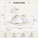Children's Wooden Rocking Horse GINGER HOME, White, Solid Wood, 70x20x47 cm, Montessori Toy