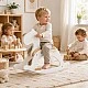 Children's Wooden Rocking Horse GINGER HOME, White, Solid Wood, 70x20x47 cm, Montessori Toy