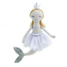 Wilberry Rag doll Mermaid with blonde hair 28 cm.