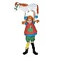 Soft doll Pippi Longstocking’s horse 60 cm.