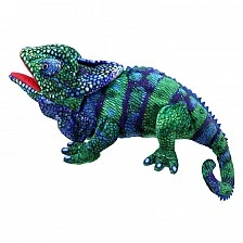 Puppet for theater Chameleon blue-green 45 cm.