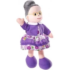 Soft doll Grandma 30 cm.