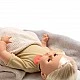 Talking doll with blond hair 45 cm.