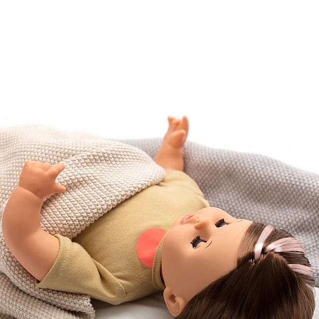 Talking doll with dark hair 45 cm.