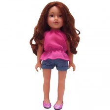 Bella doll with long hair for hairstyles 46 cm.