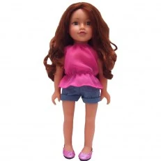 Bella doll with long hair for hairstyles 46 cm.