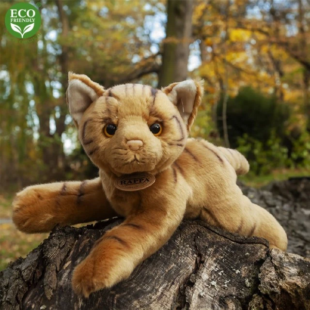 Плюшена Котка лежаща 30 см.