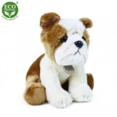 Плюшено Куче Булдог седящ 26 см.