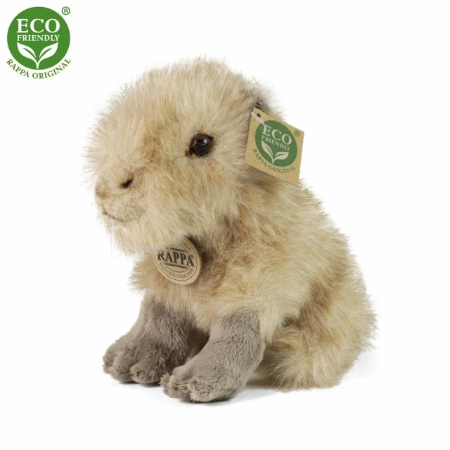 Plush capybara sitting 18 cm.