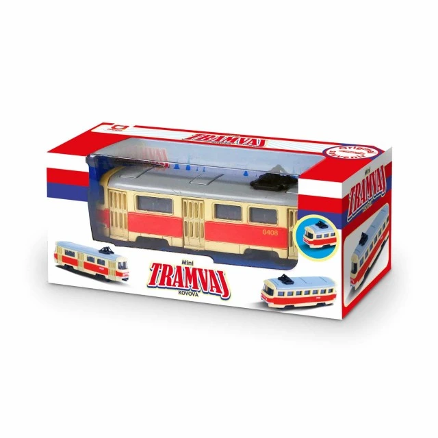 Metal retro tram 8.5 cm.