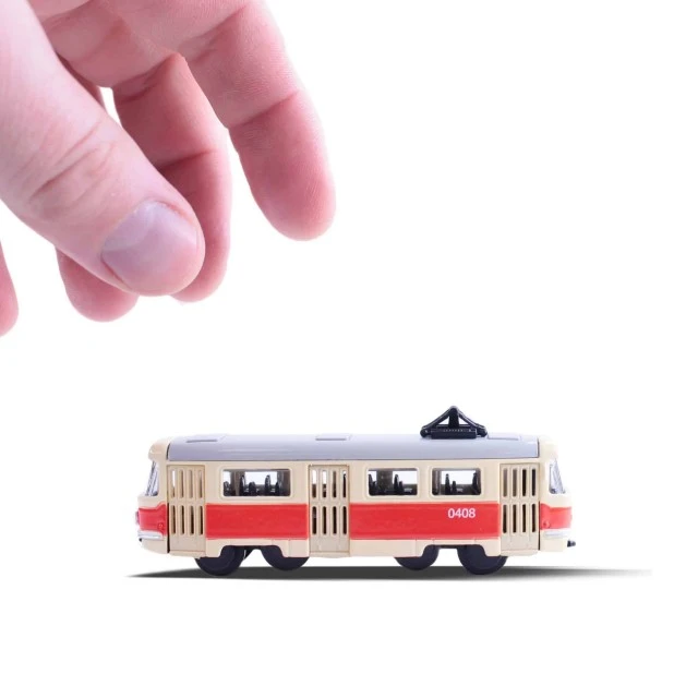 Metal retro tram 8.5 cm.