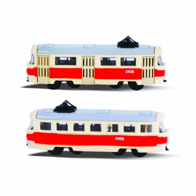 Metal retro tram 8.5 cm.