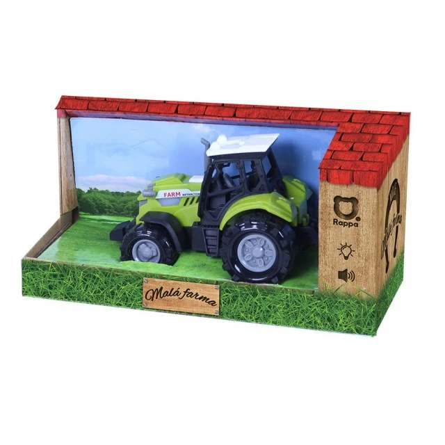 Tractor with sound and lights 10 cm.