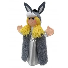Puppet for theater 2 in 1 Donkey skin 35 cm.