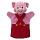 Puppet for theater Piggy red 26 cm.