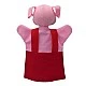 Puppet for theater Piggy red 26 cm.