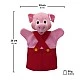 Puppet for theater Piggy red 26 cm.