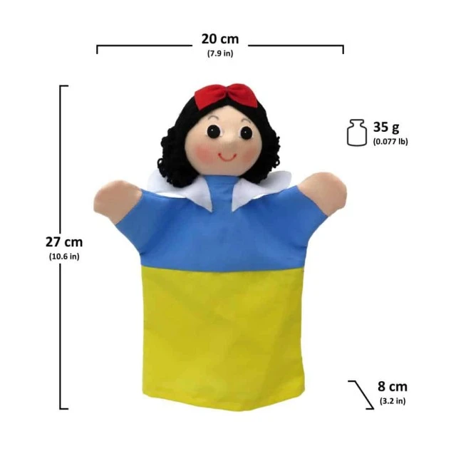 Кукла за театър Снежанка 27 см.