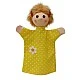 Кукла за театър Момиче с жълта рокля 28 см.
