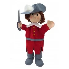 Musketeer theater doll 34 cm.