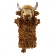 Puppet for theater Scottish cow 40 cm.