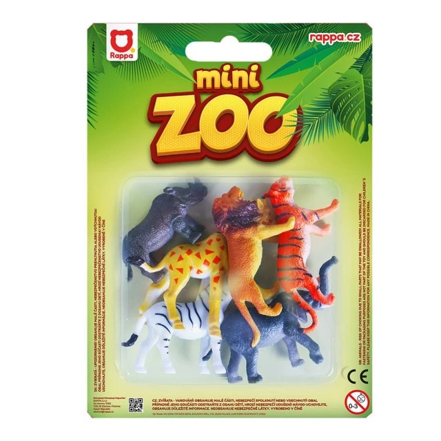 Set of figurines Wild animals - 6 pieces 6-7 cm.