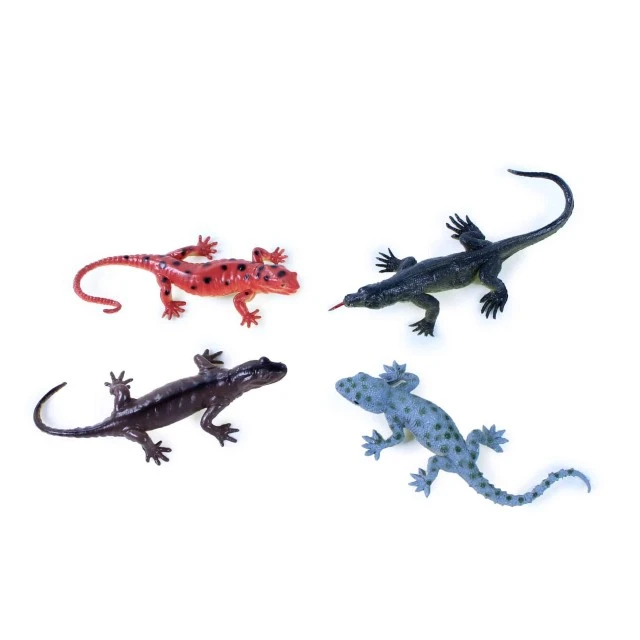 Set of figurines Lizards - 4 pieces 10-12 cm.