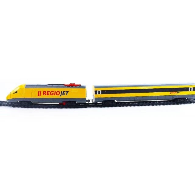 RegioJet 20-piece train set with rails and car with sound and lights