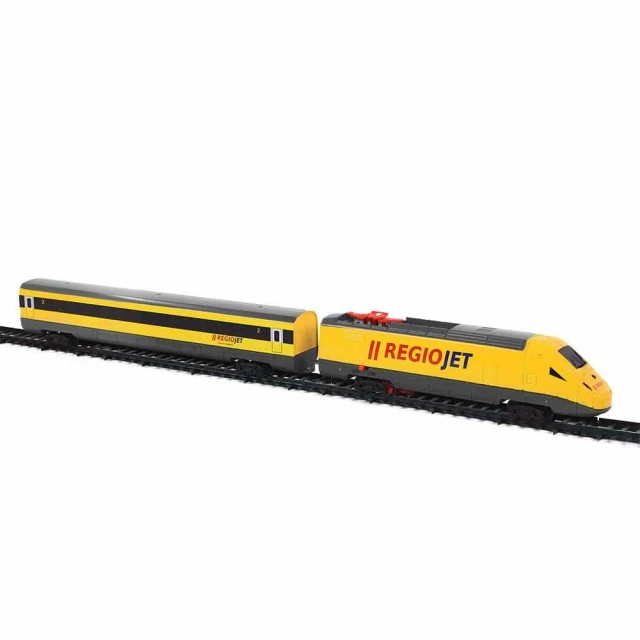 RegioJet 20-piece train set with rails and car with sound and lights