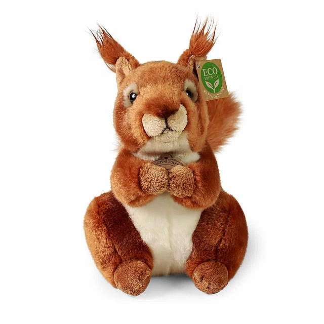 Plush Squirrel sitting 23 cm.