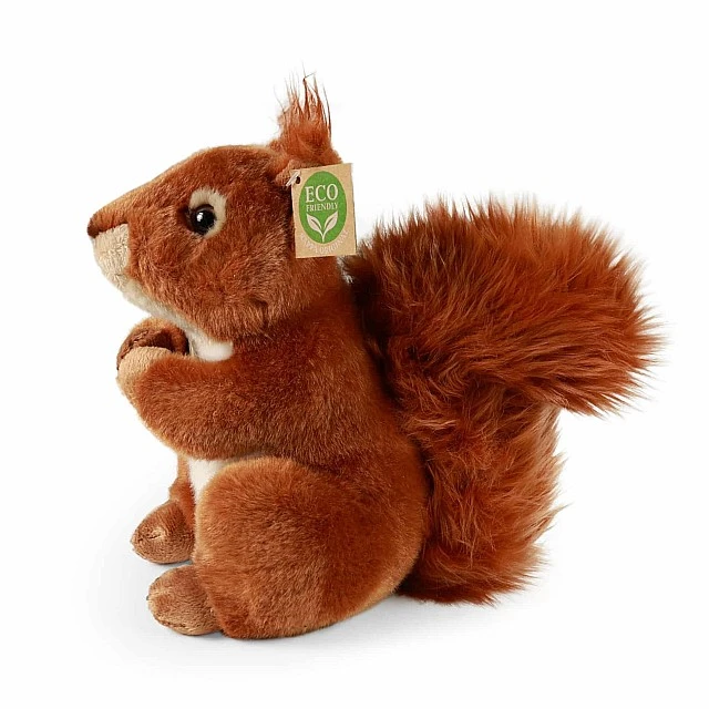 Plush Squirrel sitting 23 cm.