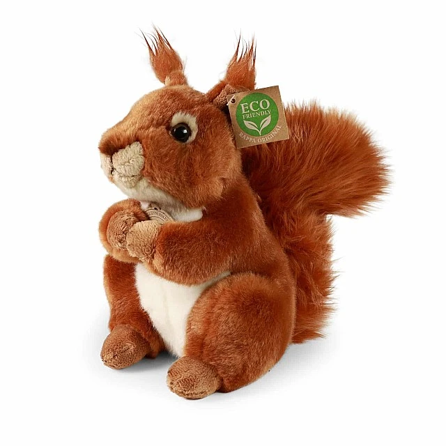 Plush Squirrel sitting 23 cm.