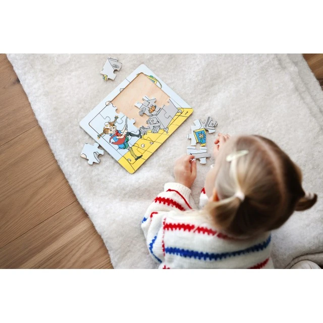 Pippi makes pancakes wooden puzzle 15 pieces