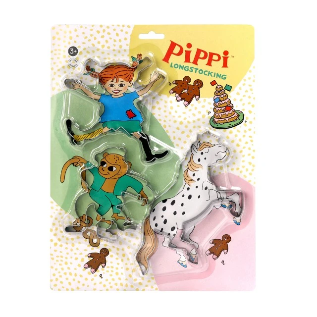 Pippi Longstocking metal cookie cutters