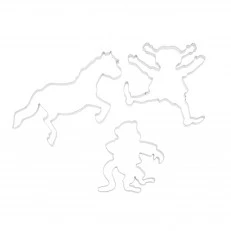 Pippi Longstocking metal cookie cutters