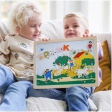 Двустранна магнитна дъска Пипи Дългото Чорапче