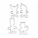 Metal cookie cutters for Bamze the Bear