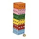 Wooden Jenga game with Pippi Longstocking