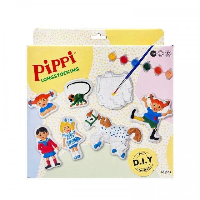 Plaster figurines Pippi Longstocking