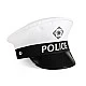 Policeman Theatrical Set - Hat, Baton and Whistle - White